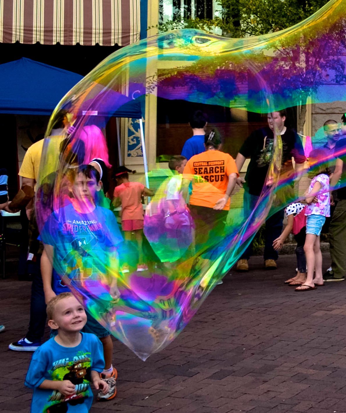 Kids Love Steve's Outdoor Bubbles