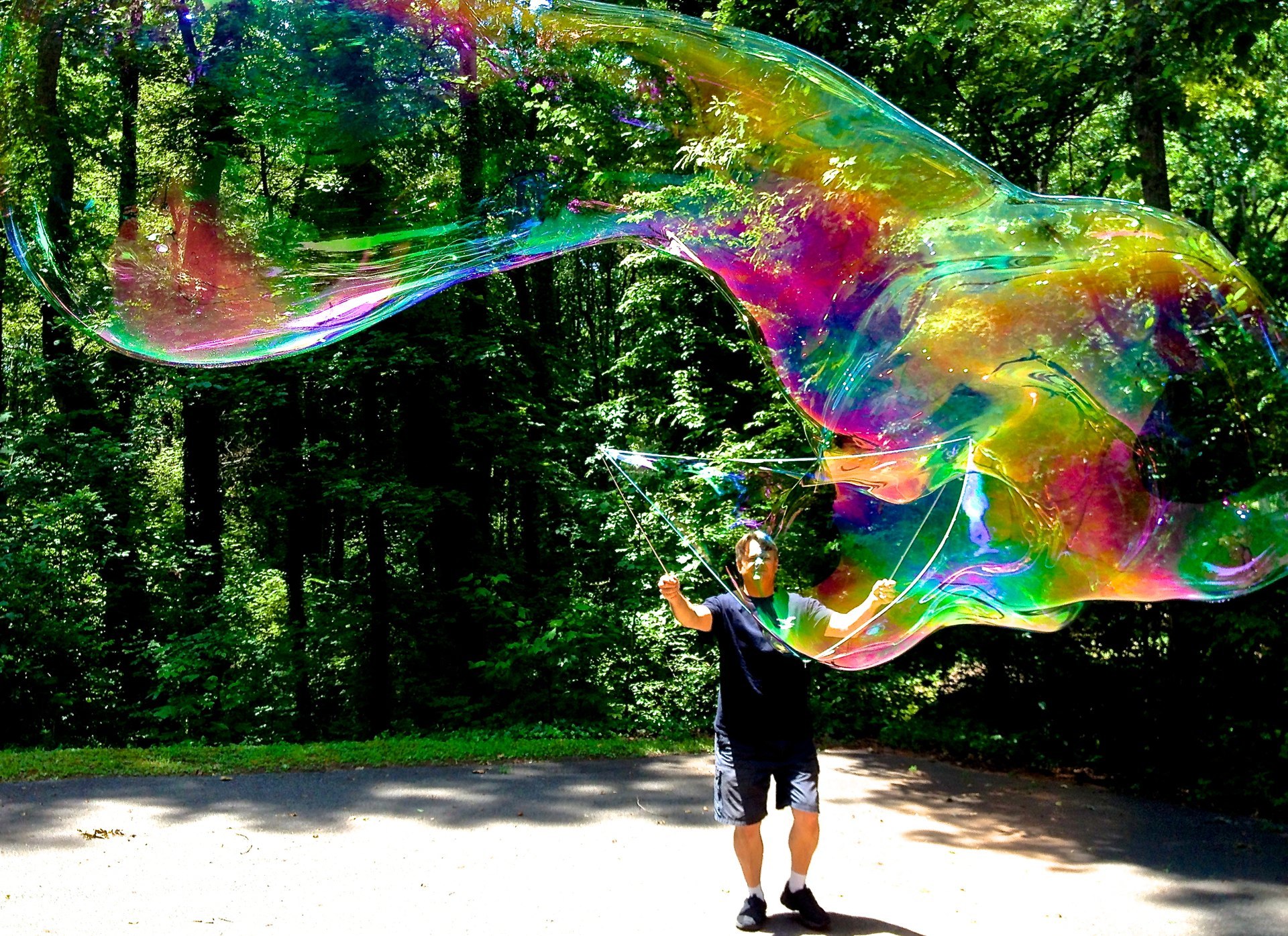 Steve Performing Outdoors