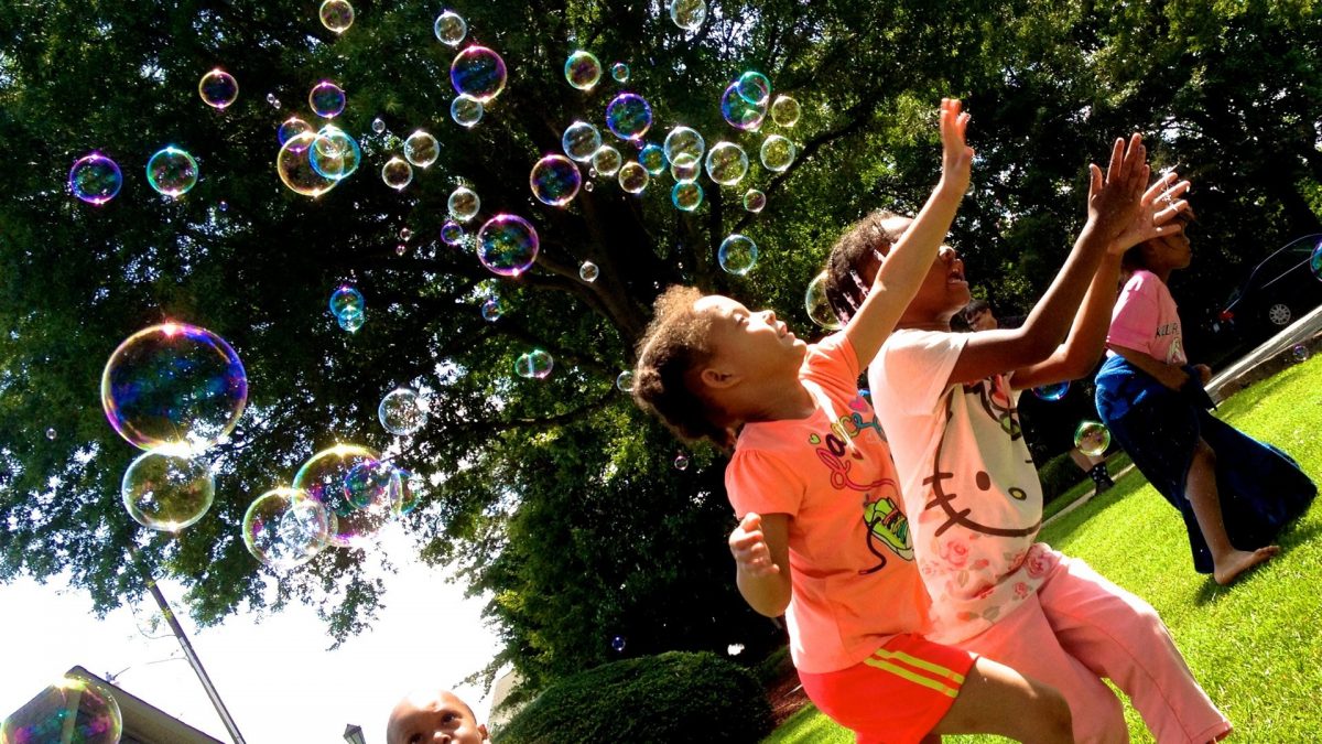 Kids Love Steve's Outdoor Bubbles