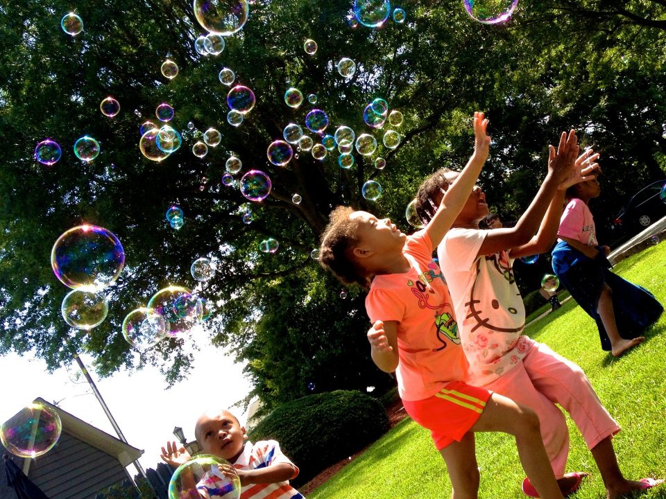Kids Love Steve's Outdoor Bubbles