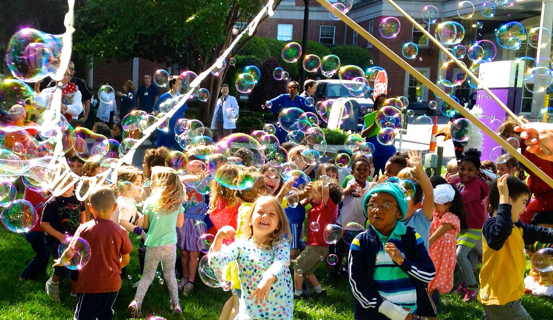 Kids Love Steve's Outdoor Bubbles