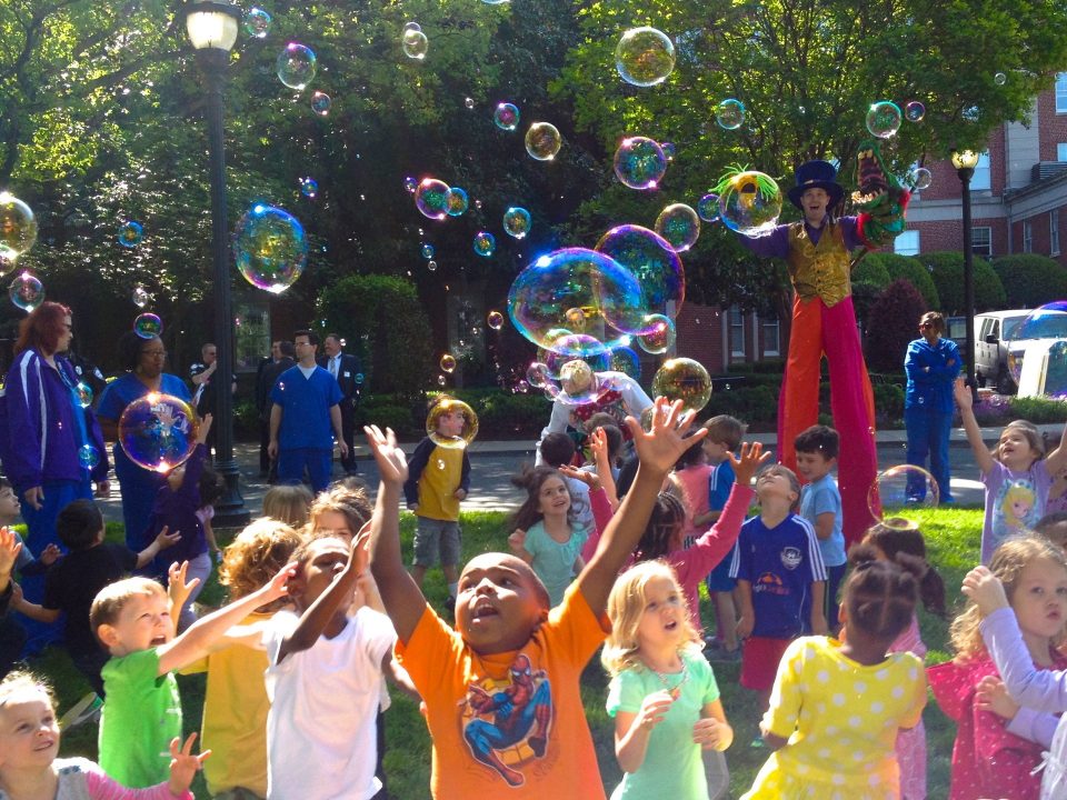 Kids Love Steve's Outdoor Bubbles