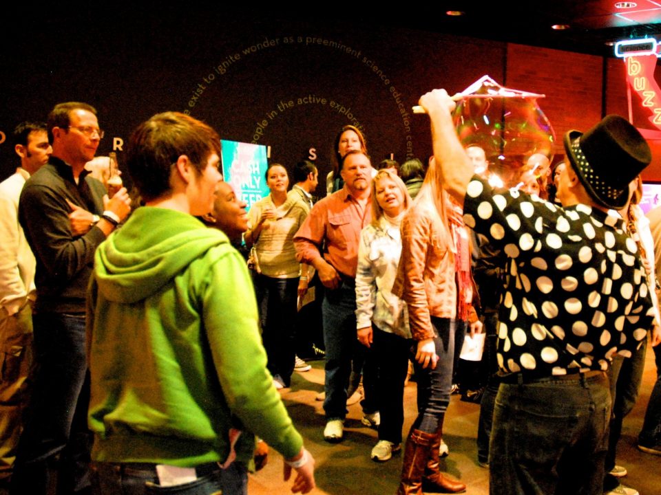 Steve Performing Indoors